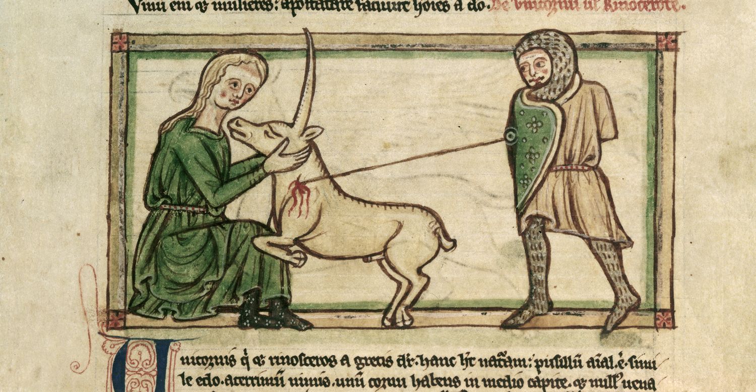 El mismo Isidoro de Sevilla escribió sobre el unicornio, en el siglo VII, describiéndolo como una bestia de cuatro patas que tiene un solo cuerno en la frente. 