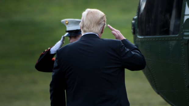 President Trump Departs White House for Philadelphia