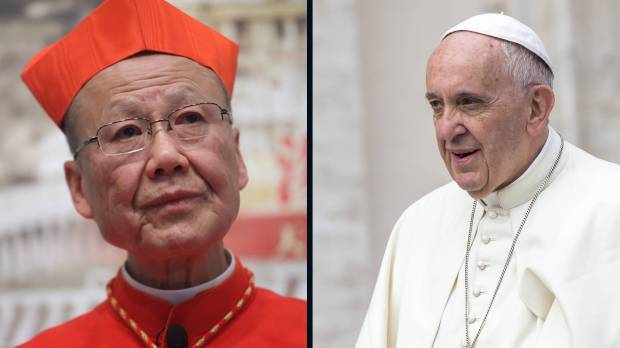 Papa Francisco y cardenal de Hong Kong