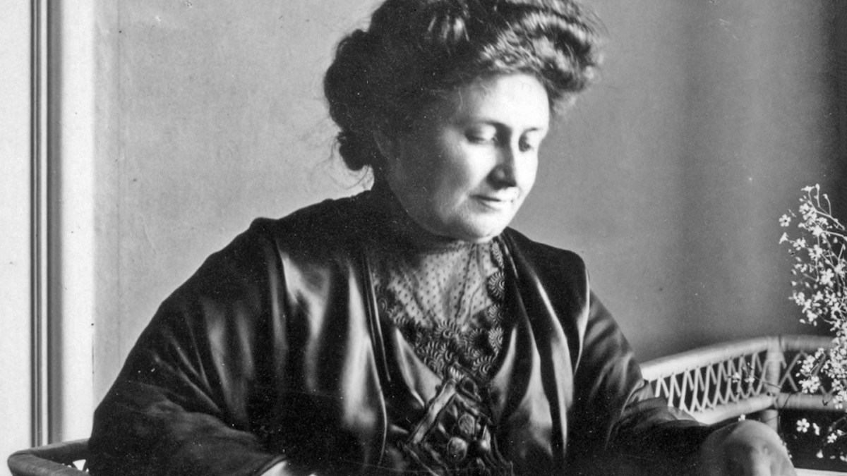 Fotografía de dominio público de María Montessori a partir de 1913
