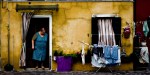 Venice: Woman at her daily routine. As Jesus said in the Speech on the mountain (Mt 5:1-12): “Blessed are the poor in spirit, for theirs is the kingdom of heaven. Blessed are the meek, for they will inherit the earth..." Photo by Hernan Pinera.