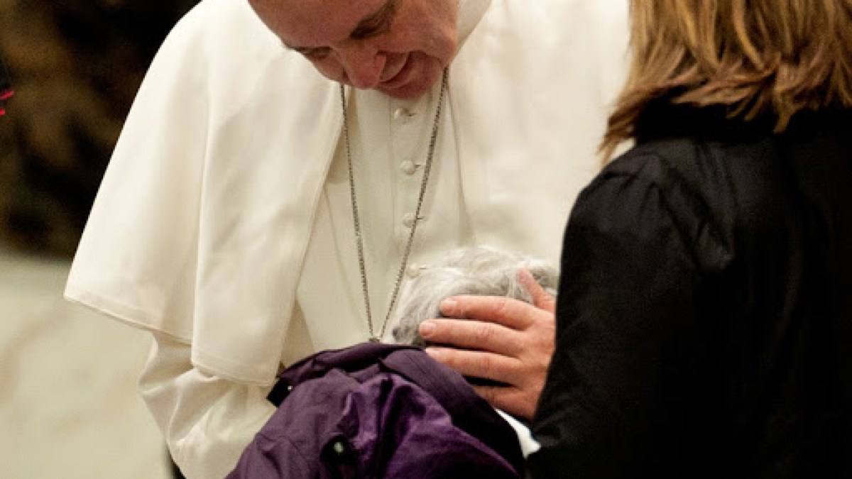 Pope Francis during a meeting with the operators sanitar – fr