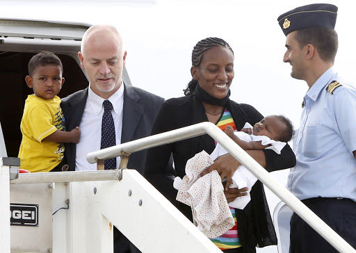 Meriam Ibrahim arrives in Rome &#8211; fr