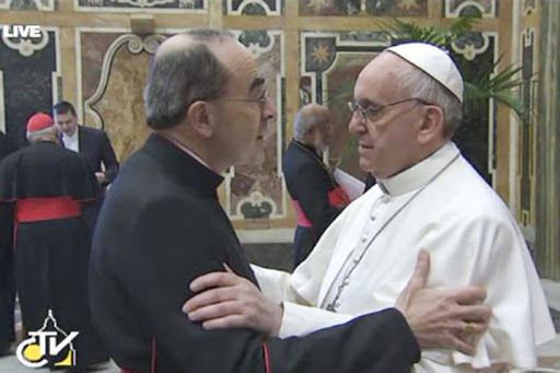 Pope Francis and Card Barbarin &#8211; fr