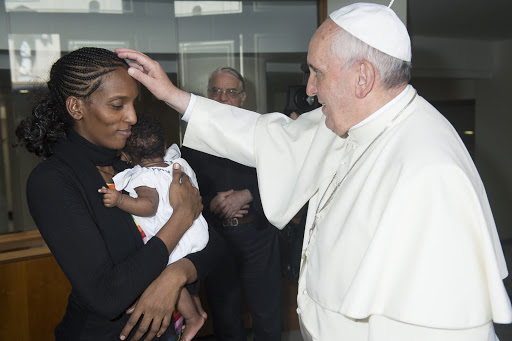 Pope Francis blesses Meriam – fr