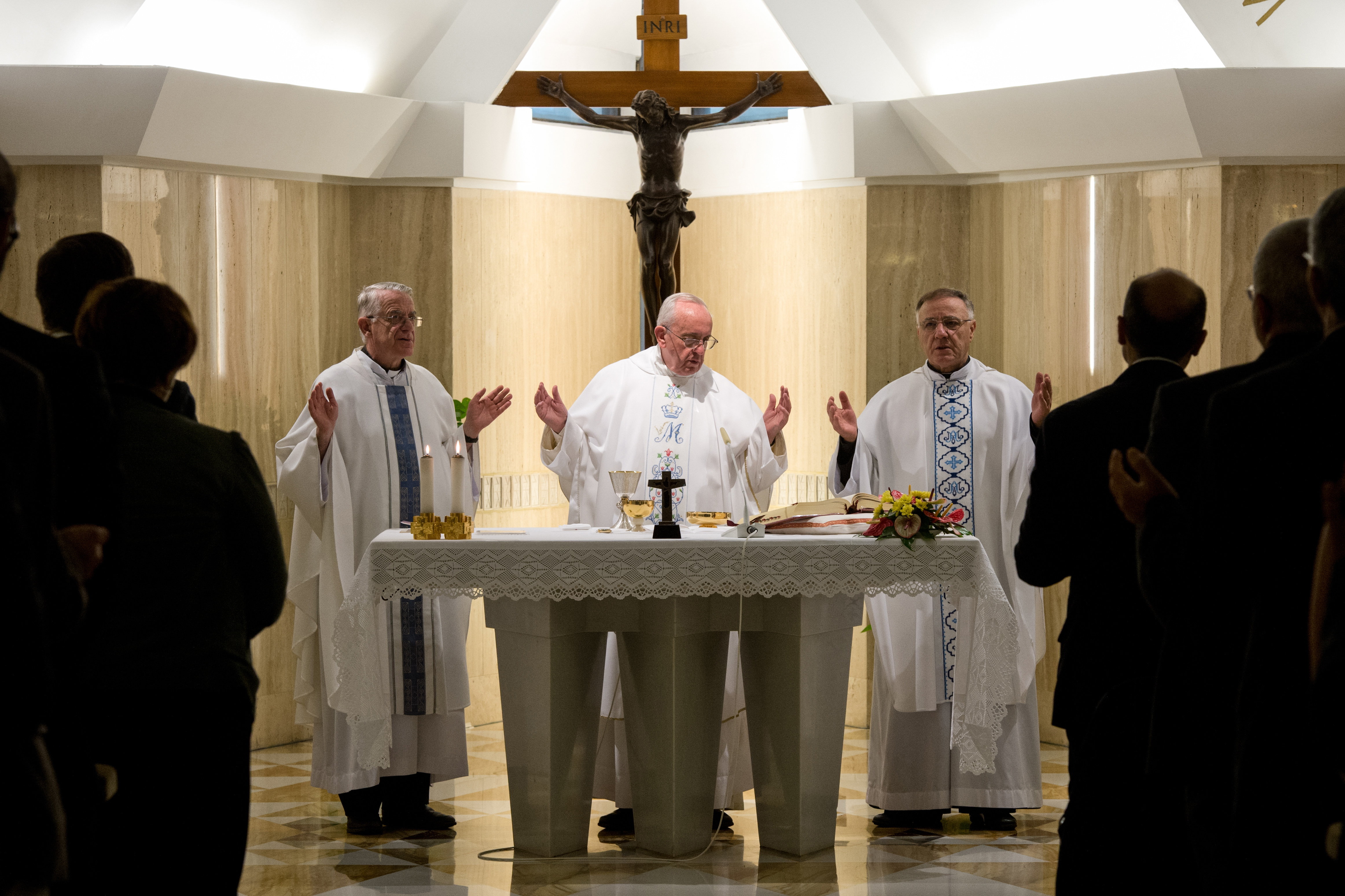Messe dans la chapelle de la Résidence Sainte Marthe