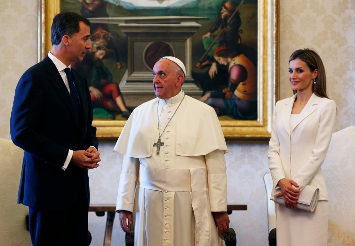 VATICAN-POPE-SPAIN-ROYALS