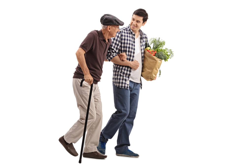 WEB-young man helping a senior gentleman with his groceries-shutterstock_441688222-Ljupco Smokovski-AI