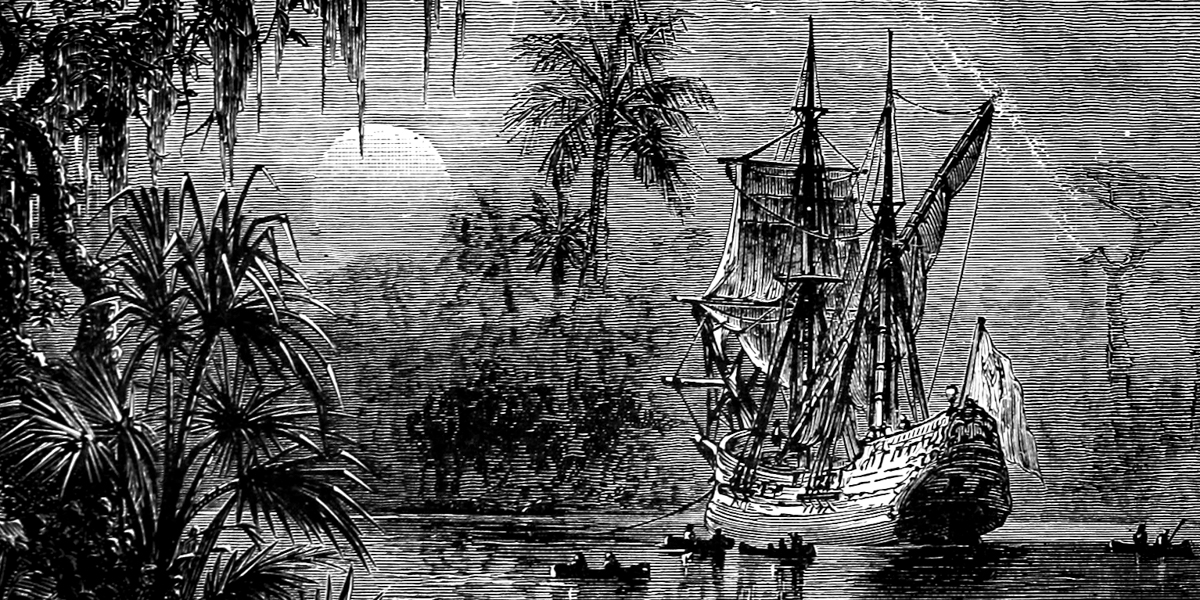 WEB3 FLORIDA PALM SUNDAY SHIP Public Domain via Wikimedia Ponce_de_León_in_Florida