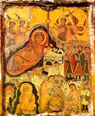 A Nativity Icon – 7th century – Mt. Sinai