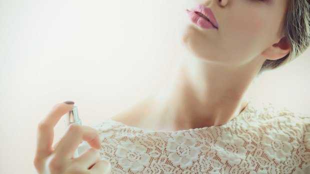 Girl with perfume