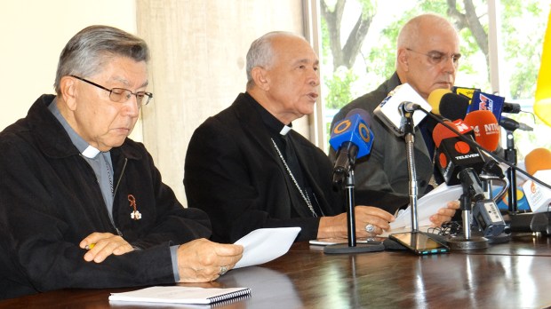 Monseñor Diego Padrón Sánchez, presidente de la CEV, durante la rueda de prensa @GuardianCatolic