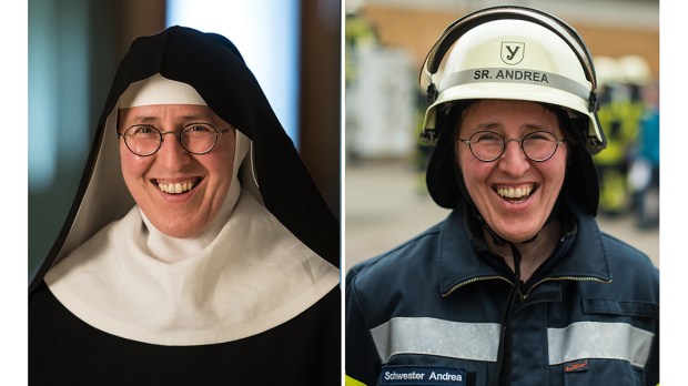 Nun as firewoman