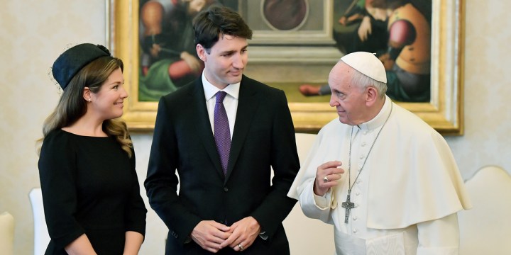 VATICAN-CANADA-POPE-TRUDEAU