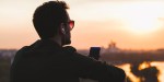 man sunset