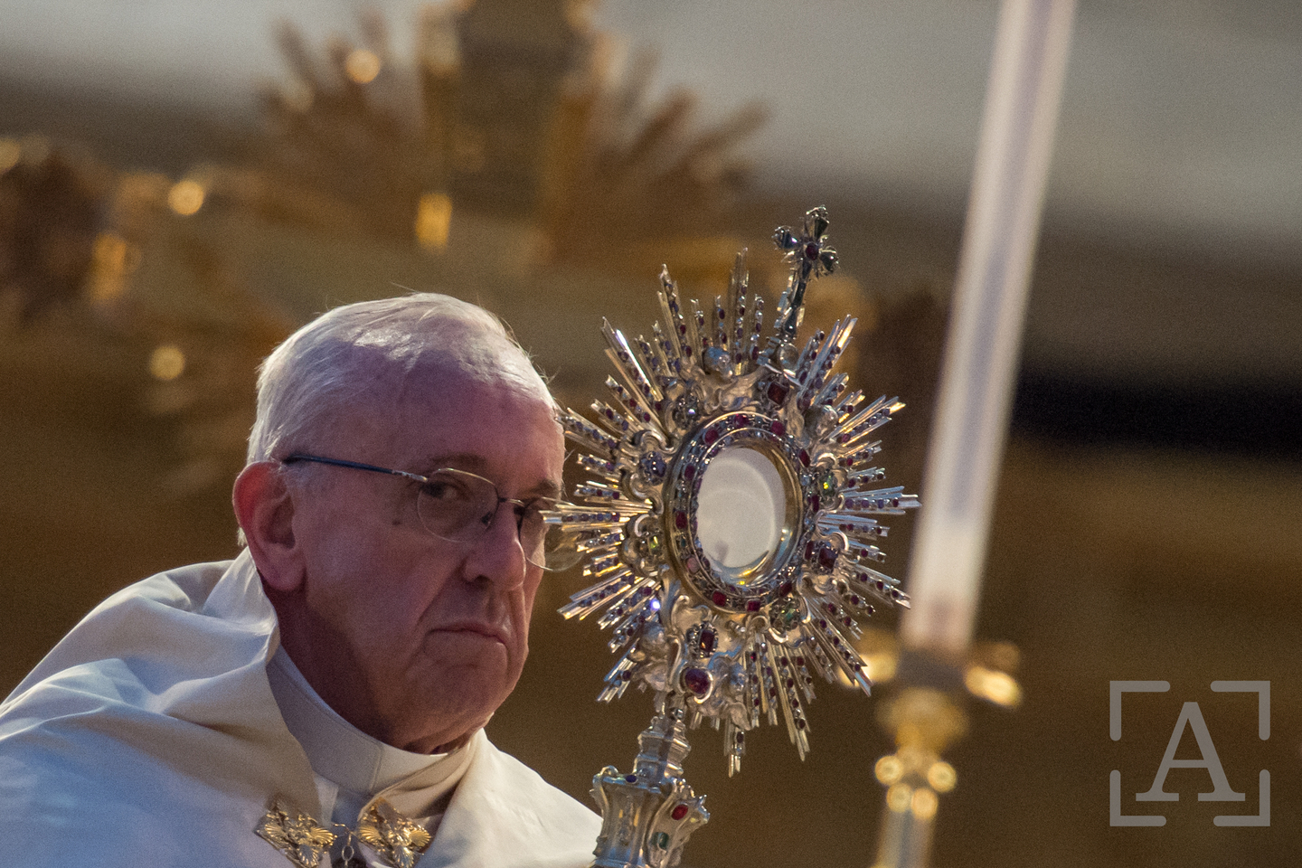 Pope Francis celebrates the Corpus Domini