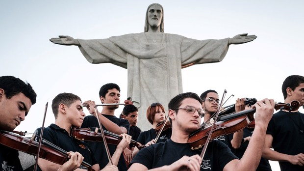 BRAZIL-POPE-MUSIC-SOCIAL
