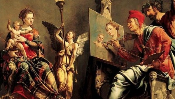 LUKE PAINTING THE VIRGIN