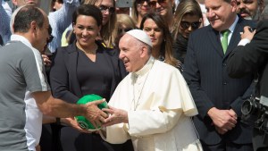 POPE FRANCIS,SOCCER BALL