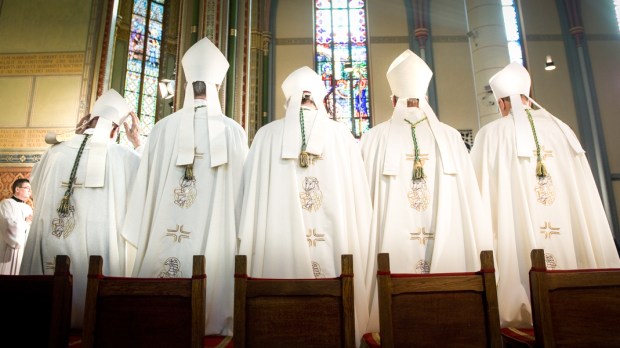 A ROW OF BISHOPS