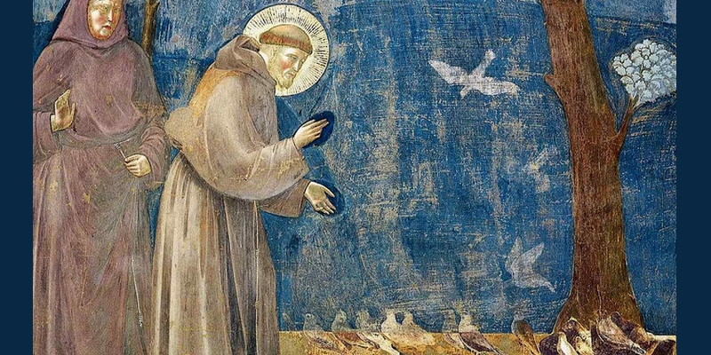 São Francisco de Assis prega aos passarinhos - Giotto