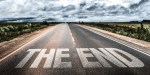 THE END WRITTEN ON ROAD