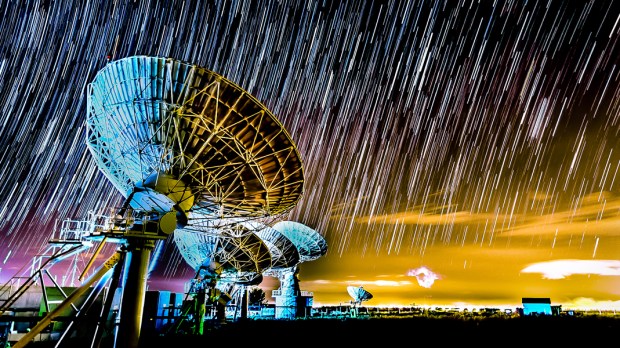 WEB3&#8212;star-trails-and-satellite-antenna-at-ground-station,-Bolivia&#8212;shutterstock_625732151
