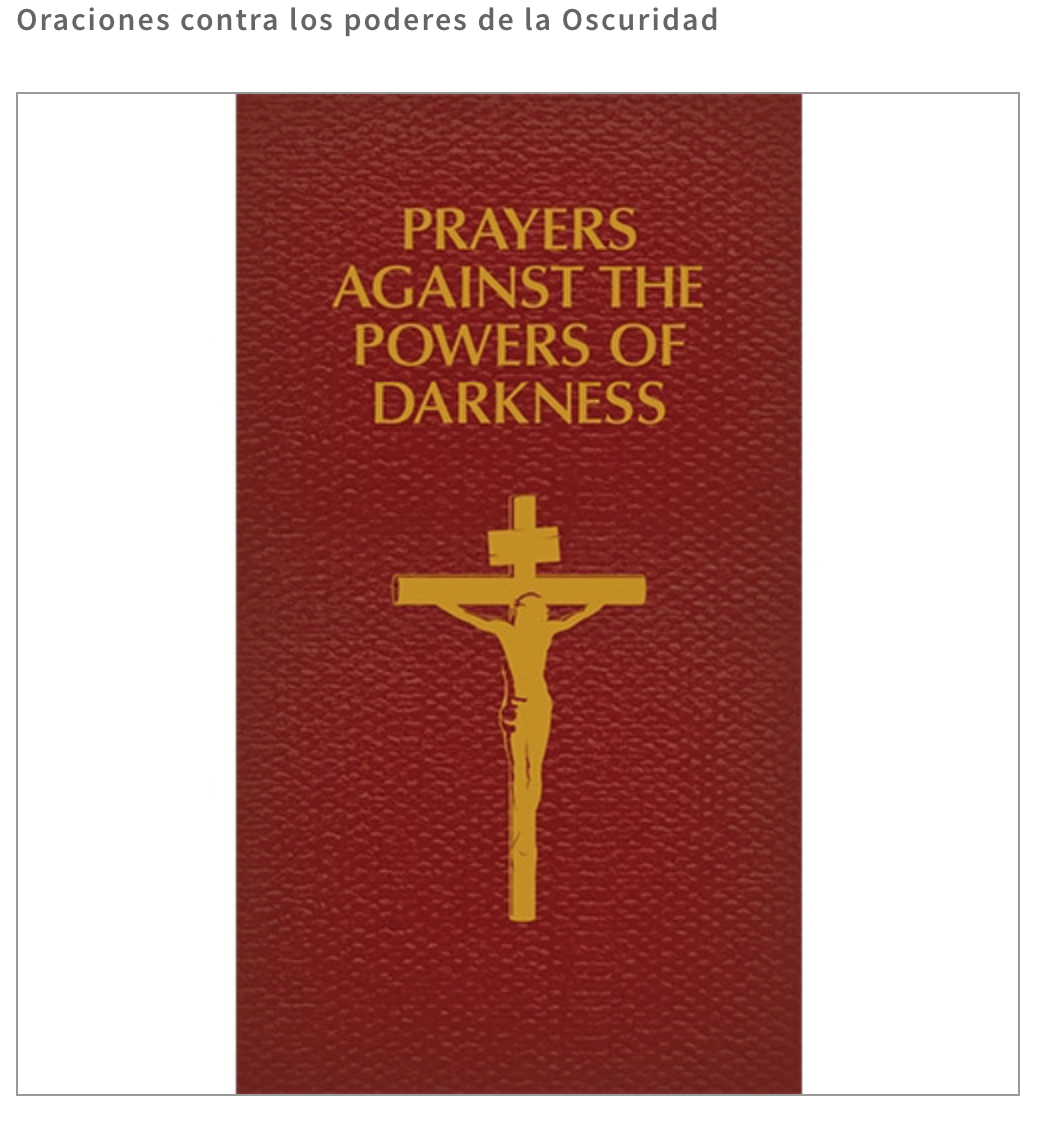 Libro de oraciones contra los poderes de la oscuridad