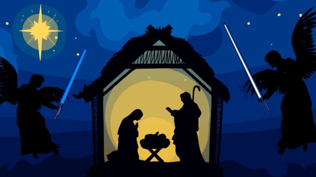 NATIVITY,LIGHT SABERS