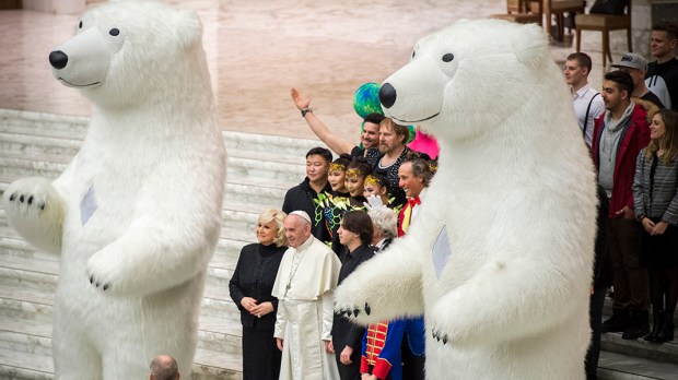 POLAR BEAR,POPE FRANCIS