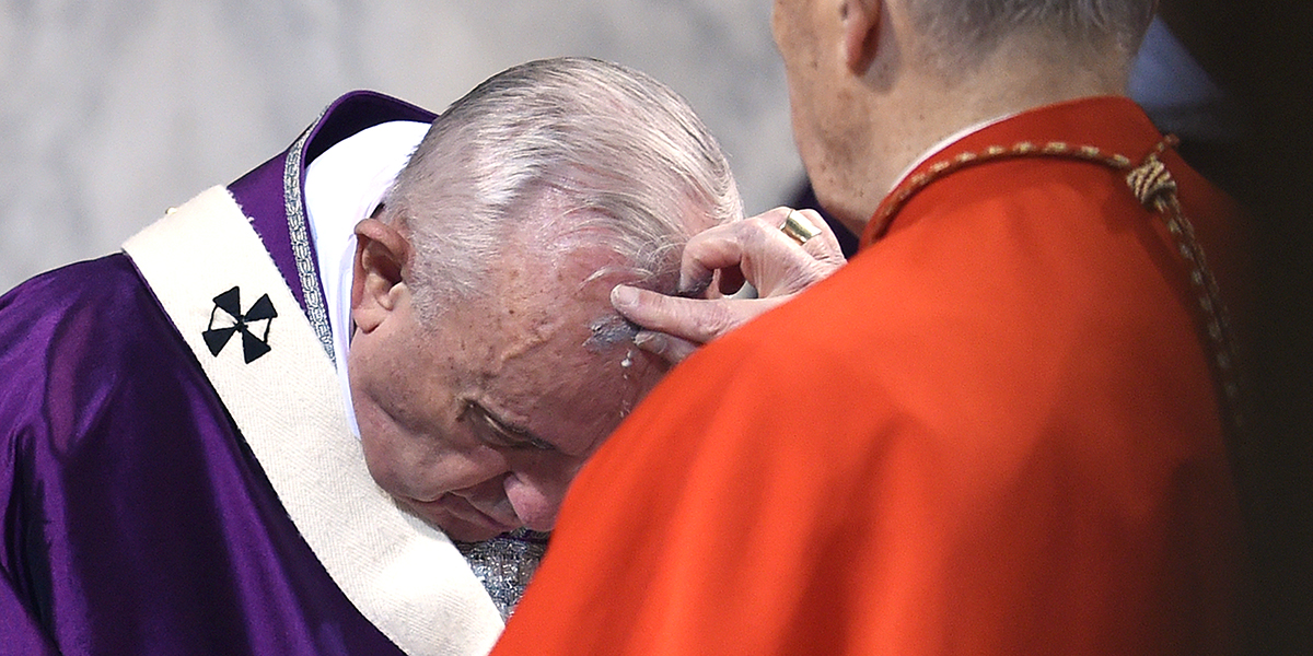 POPE FRANCIS,ASH WEDNESDAY