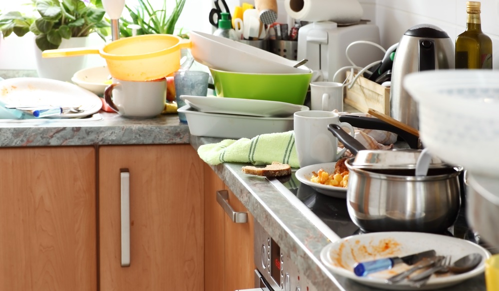 KITCHEN IN A MESS