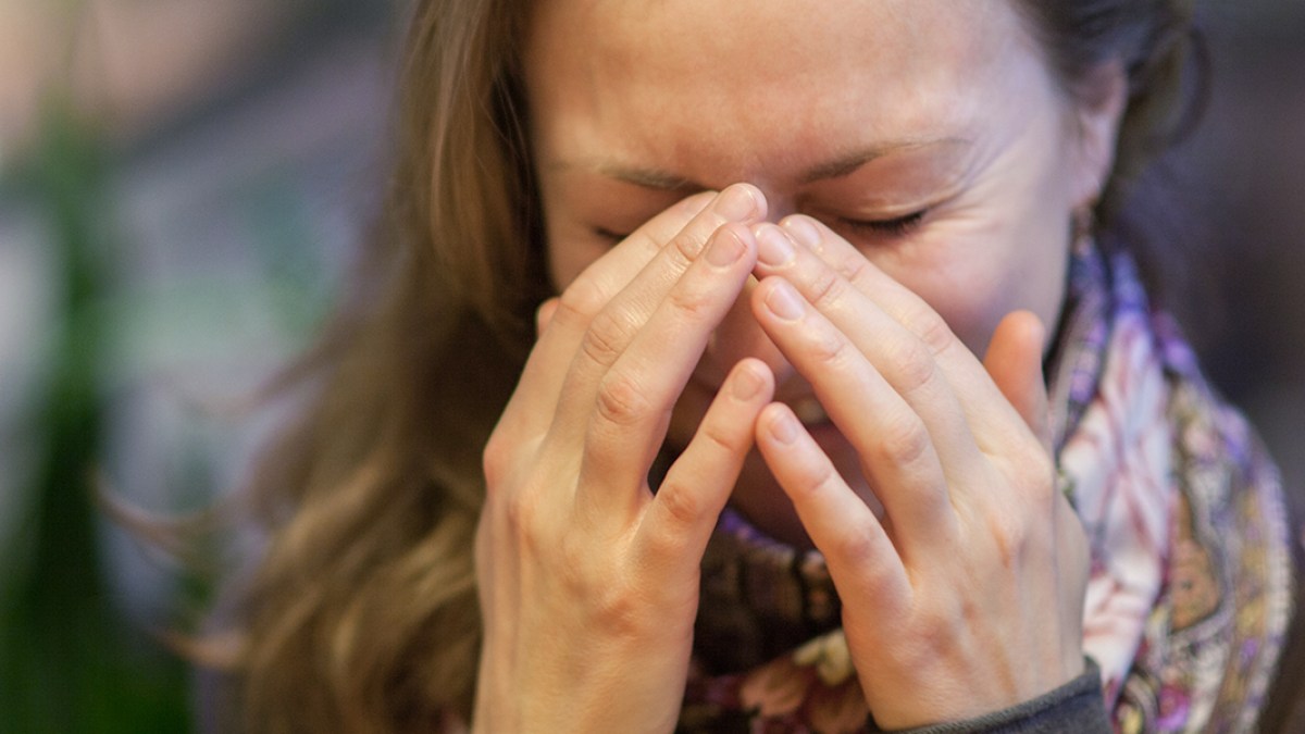 WOMAN BEING UPSET