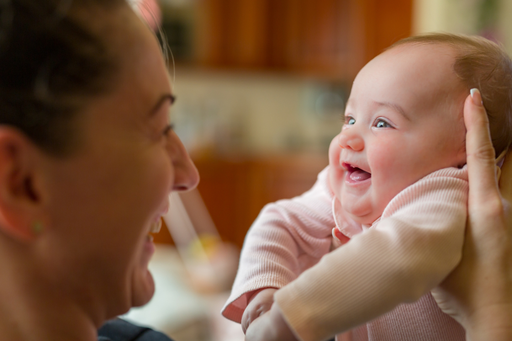 MUM, BABY, SMILE
