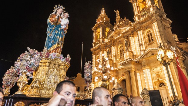 PROCESSION,MALTA,MARY