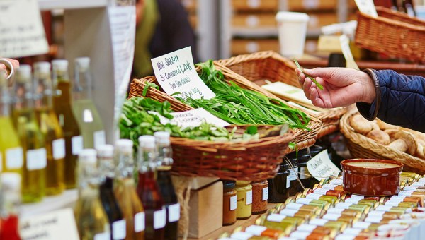 MAN BUYING FRESH BIO