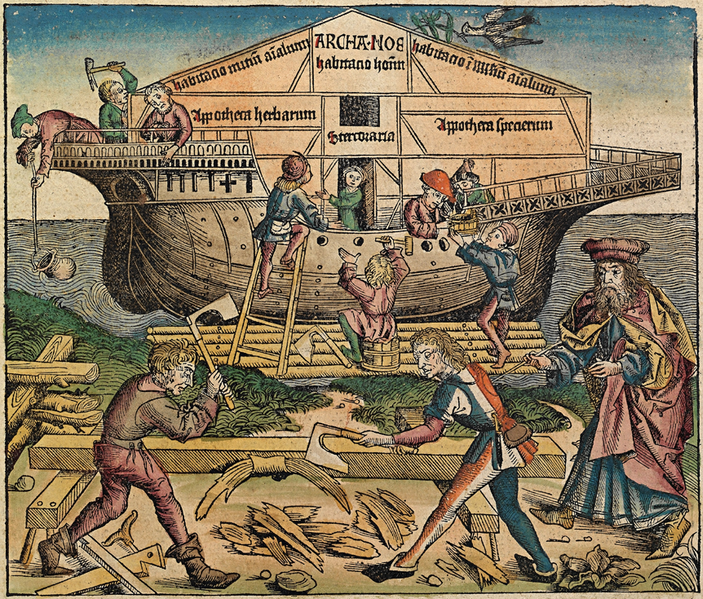 BUILDING NOAH'S ARK, 1493