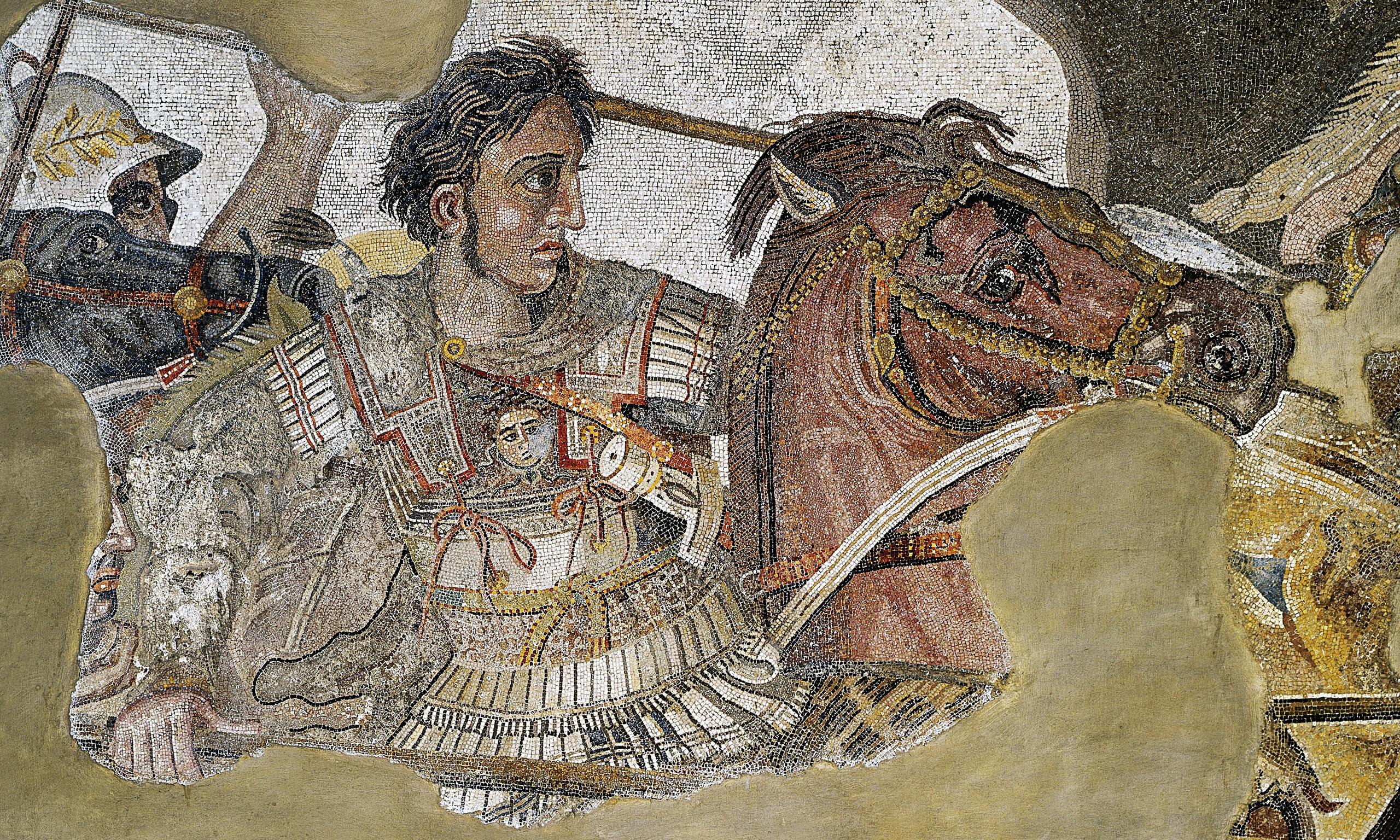 Mozaika przedstawiająca Aleksandra Wielkiego