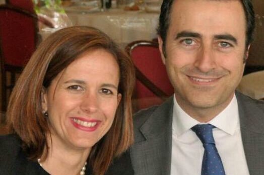 Sergio Rodríguez y sus mujer