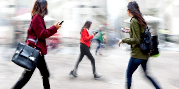 PEOPLE ON CELL PHONE