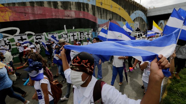 NICARAGUA-UNREST-OPPOSITION-DOCTORS-PROTEST