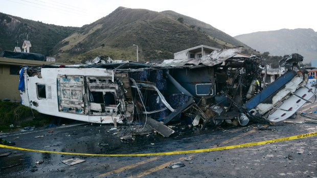 Bus Crash In Ecuador