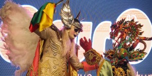 El día que el arcángel Miguel derrotó a Lucifer ayudado por la Virgen del Socavón