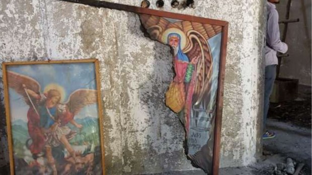 Iglesia destruida en Etiopía