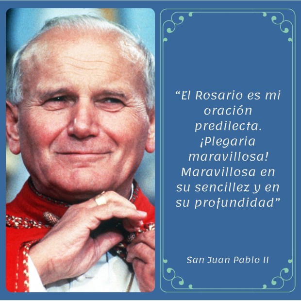 {"rendered":"20 Frases de san Juan Pablo II sobre el Rosario"}