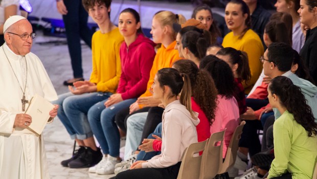 POPE FRANCIS MEETING YOUTH