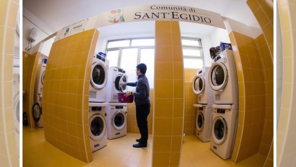 lavanderia roma papa francisco