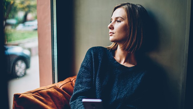 WOMAN THINKING