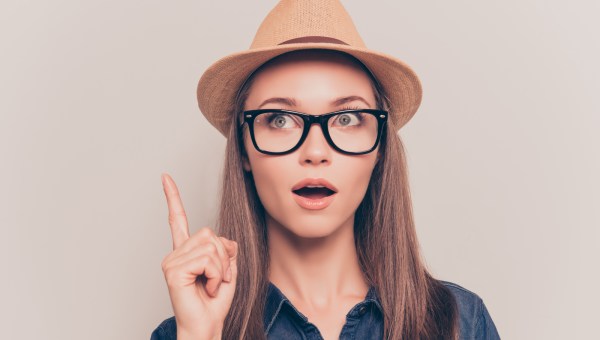 woman having an idea