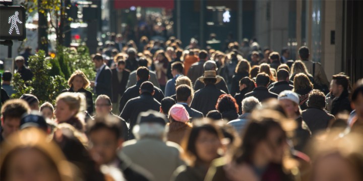 Foule dans la rue